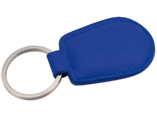 Llavero de polipiel personalizado azul Llavero de polipiel personalizado azul