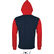 Sudadera con capucha gama alta silver sols 280 personalizada azul oscuro rojo