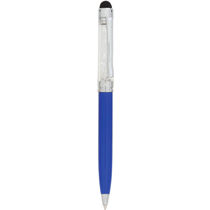 Boligrafo y puntero en aluminio personalizado azul