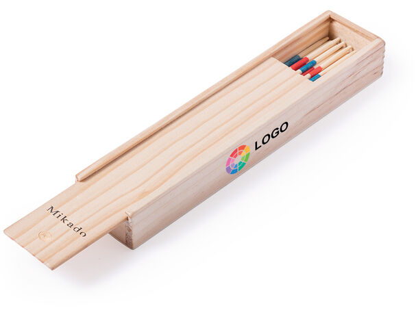 Juego de habilidad mikado ecológico de madera