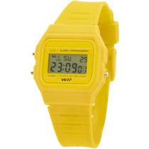 Reloj clasico digital retro personalizado amarillo Reloj clasico digital retro personalizado amarillo