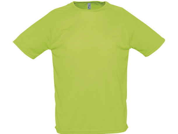 Camiseta tecnica sporty sols 140 personalizada verde manzana Camiseta tecnica sporty sols 140 personalizada verde manzana