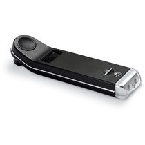 Medidor de presion con linterna led personalizado negro Medidor de presion con linterna led personalizado negro