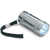 Mini linterna de aluminio 6 luces led personalizado plata mate Mini linterna de aluminio 6 luces led personalizado plata mate