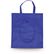 Bolsa plegable en non woven ribete color personalizada azul