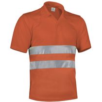 Polo reflectante transpirable build 170 para empresas naranja fluor