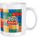 Taza mug blanca de 300 ml impresa a todo color en 360o sublim blanco
