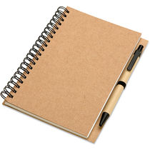 Libreta de papel reciclado personalizada beige Libreta de papel reciclado personalizada beige