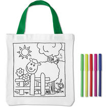 Bolsa para colorear de algodon personalizada blanco Bolsa para colorear de algodon personalizada blanco