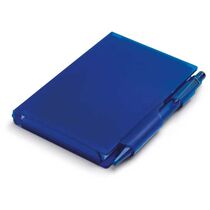 Libreta de notas con boligrafo en pp personalizada azul Libreta de notas con boligrafo en pp personalizada azul