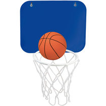 Canasta con ventosas y pelota juego personalizada azul Canasta con ventosas y pelota juego personalizada azul