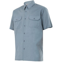 Camisa de manga corta con 2 bolsillos velilla personalizada Camisa de manga corta con 2 bolsillos velilla personalizada