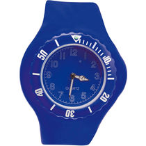 Reloj de pulsera con correa de silicona personalizado azul Reloj de pulsera con correa de silicona personalizado azul