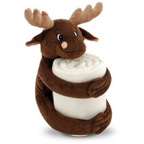 Manta polar infantil con peluche grande personalizada Manta polar infantil con peluche grande personalizada