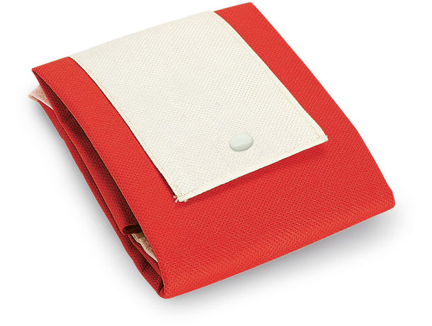 Bolsa de compra plegable non woven barata rojo Bolsa de compra plegable non woven barata rojo