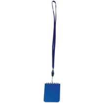 Libreta 60 paginas con cinta para colgar personalizada azul Libreta 60 paginas con cinta para colgar personalizada azul