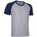 Camiseta bicolor caiman 185 merchandising gris marengo marino