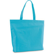 Bolsa en non woven termosellada personalizada azul claro Bolsa en non woven termosellada personalizada azul claro