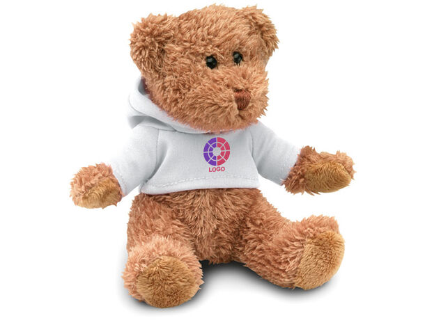 Peluche para bebé, oso con camiseta personalizada con el nombre.