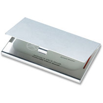 Tarjetero de aluminio personalizado plata brillante Tarjetero de aluminio personalizado plata brillante