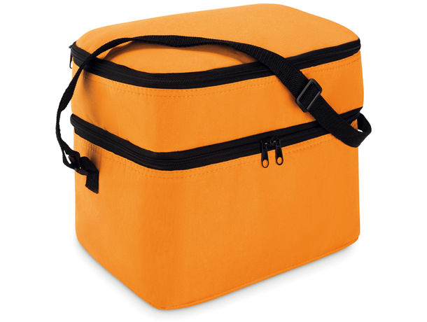 Bolsa nevera 2 compartimentos merchandising naranja Bolsa nevera 2 compartimentos merchandising naranja