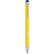 Boligrafo de aluminio con puntero tactil personalizado amarillo