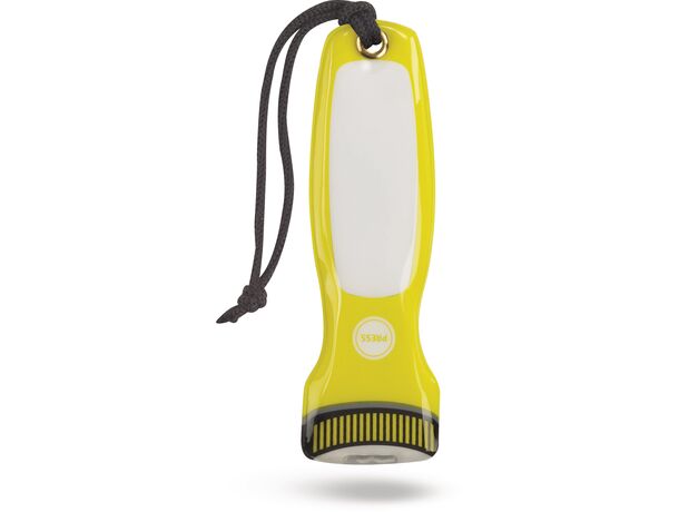 Llavero linterna 2 led magnetica personalizado amarillo Llavero linterna 2 led magnetica personalizado amarillo