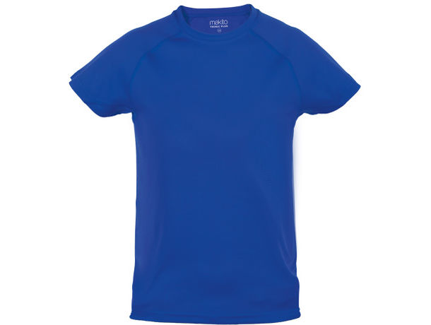 Camiseta tecnica bicolor de nino tecnic plus 135 personalizada azul Camiseta tecnica bicolor de nino tecnic plus 135 personalizada azul