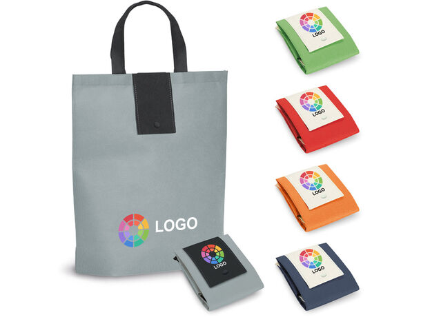 Bolsa de compra plegable non woven plegada 35 x 41 x 10 cm