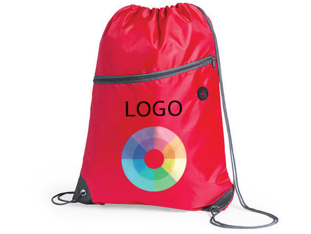 Mochila en poliester 210d salida auriculares y bolsillo personalizado Mochila en poliester 210d salida auriculares y bolsillo personalizado