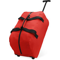 Trolley de viaje de poliester con logo rojo Trolley de viaje de poliester con logo rojo