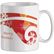 Taza mug blanca de 300 ml impresa a todo color en 360o grabada blanco