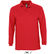 Polo pique manga larga winter ii sols 210 personalizado rojo