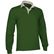 Polo rugby liso manga larga scrum 300 barato verde botella