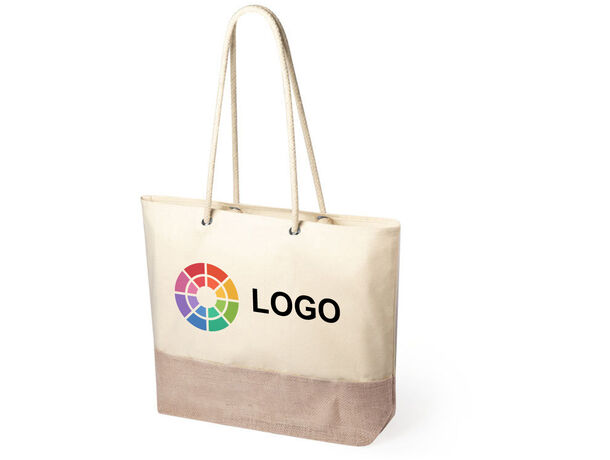 Bolsa personalizada poliester-algodón. Gran calidad.