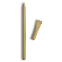 Boligrafo de carton reciclado personalizado beige Boligrafo de carton reciclado personalizado beige