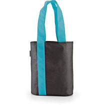 Bolsa de non woven asa color personalizada azul claro Bolsa de non woven asa color personalizada azul claro