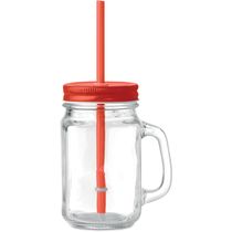 Jarra de cristal con pajita personalizado Jarra de cristal con pajita personalizado