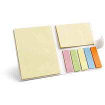 Set reciclado de notas y marcadores adhesivos personalizado Set reciclado de notas y marcadores adhesivos personalizado