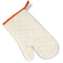 Manopla de algodon blanco ribete de color personalizada naranja Manopla de algodon blanco ribete de color personalizada naranja