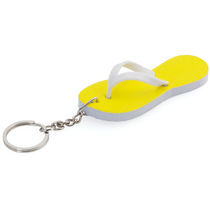 Llavero en eva con forma de chancla personalizado amarillo Llavero en eva con forma de chancla personalizado amarillo