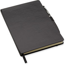 Libreta a5 con tapa rigida banda elastica merchandising negro Libreta a5 con tapa rigida banda elastica merchandising negro