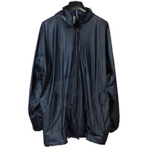 Impermeable de pvc convertible en rinonera hips personalizado azul marino Impermeable de pvc convertible en rinonera hips personalizado azul marino