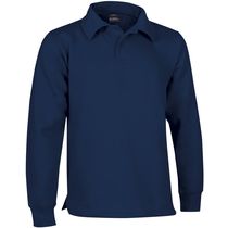 Sudadera cuello polo y bajo recto apolo 295 personalizada azul marino Sudadera cuello polo y bajo recto apolo 295 personalizada azul marino