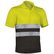 Polo reflectante transpirable build 170 grabado amarillo fluor negro