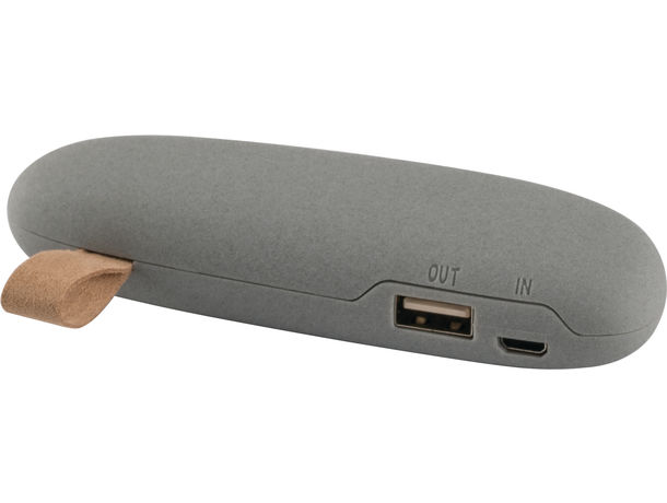 Bateria portatil de 2000 mah personalizada gris Bateria portatil de 2000 mah personalizada gris