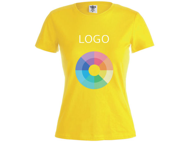 Camiseta mujer 150 gr m2 algodon ring spun de mujer wcs150 keya 150 personalizado Camiseta mujer 150 gr m2 algodon ring spun de mujer wcs150 keya 150 personalizado