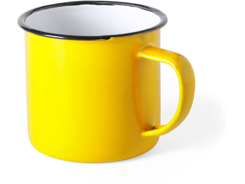 Taza metálica de 350ml vintage personalizada por 1 cara