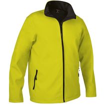 Chaqueta de soft shell horizon personalizada amarillo fluor Chaqueta de soft shell horizon personalizada amarillo fluor