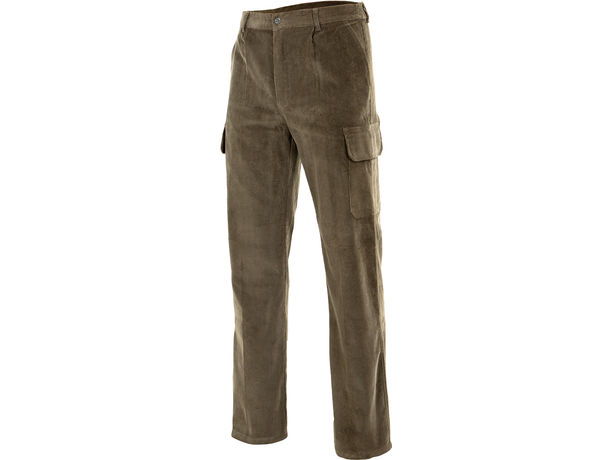 Pantalon de pana multibolsillos velilla personalizado Pantalon de pana multibolsillos velilla personalizado